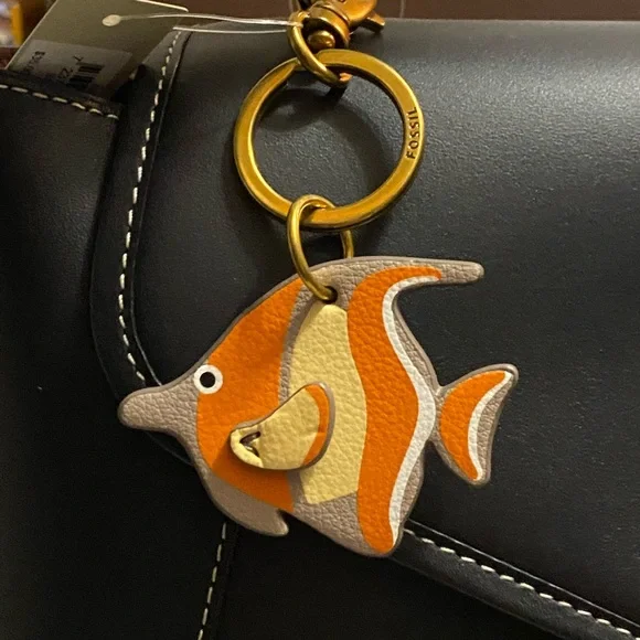 Fossil Tropical Fish Bag Charm Fob - Picture 7 of 7